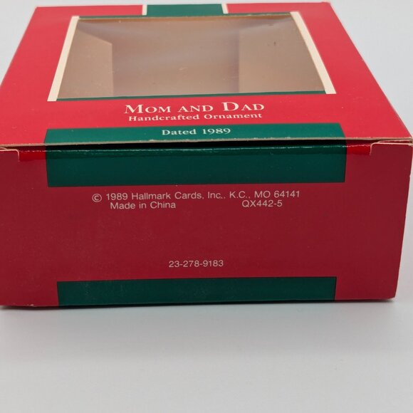 Hallmark Keepsake Mom and Dad 1989, Vintage Christmas Ornament - Picture 10 of 12